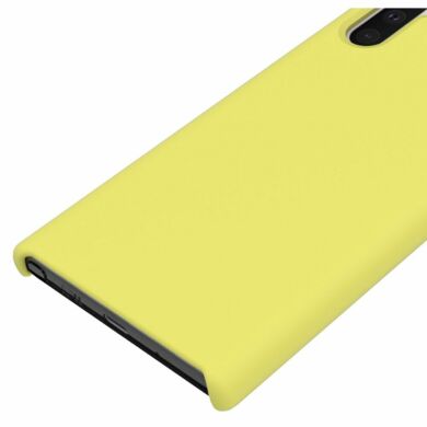 Захисний чохол Deexe Silicone Case для Samsung Galaxy Note 10 (N970) - Yellow