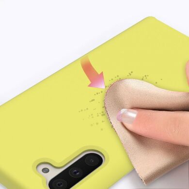 Захисний чохол Deexe Silicone Case для Samsung Galaxy Note 10 (N970) - Yellow