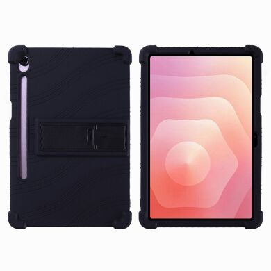 Защитный чехол Deexe Silicone Kickstand для Samsung Galaxy Tab S11 (X730/X736) - Black
