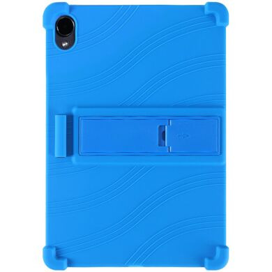 Защитный чехол Deexe Silicone Kickstand для Samsung Galaxy Tab S12 Plus - Dark Blue