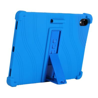 Защитный чехол Deexe Silicone Kickstand для Samsung Galaxy Tab S12 Plus - Dark Blue