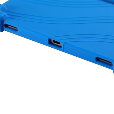 Защитный чехол Deexe Silicone Kickstand для Samsung Galaxy Tab S12 Plus - Dark Blue