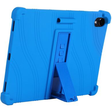 Защитный чехол Deexe Silicone Kickstand для Samsung Galaxy Tab S12 Plus - Dark Blue
