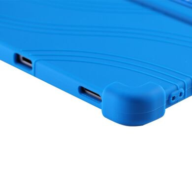 Защитный чехол Deexe Silicone Kickstand для Samsung Galaxy Tab S12 Plus - Dark Blue