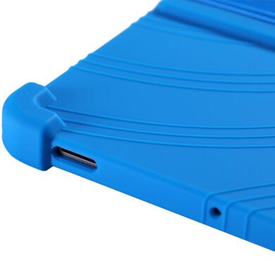 Защитный чехол Deexe Silicone Kickstand для Samsung Galaxy Tab S12 Plus - Dark Blue