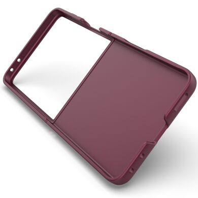 Защитный чехол Deexe Terra Case для Samsung Galaxy Flip 8 - Wine Red