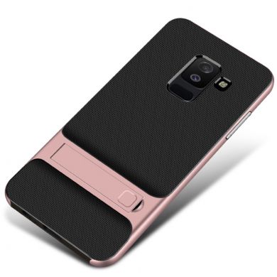 Захисний чохол ELEGANCE Grid Pattern для Samsung Galaxy A6+ 2018 (A605) - Rose Gold