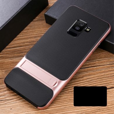 Захисний чохол ELEGANCE Grid Pattern для Samsung Galaxy A6+ 2018 (A605) - Rose Gold