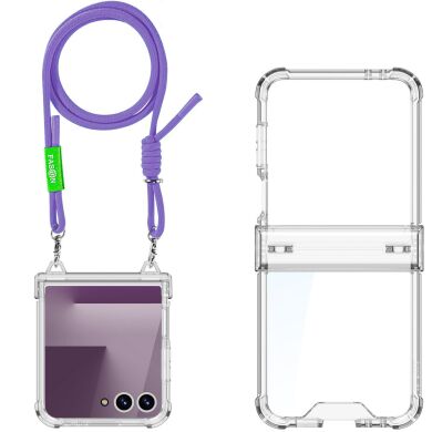 Захисний чохол GKK AirBag with Strap для Samsung Galaxy Flip 7 - Purple