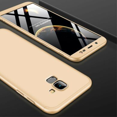 Защитный чехол GKK Double Dip Case для Samsung Galaxy J6 2018 (J600) - Gold