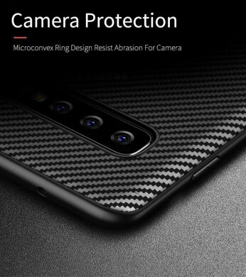 Защитный чехол IPAKY Carbon Fiber для Samsung Galaxy S10 Plus (G975) - Grey