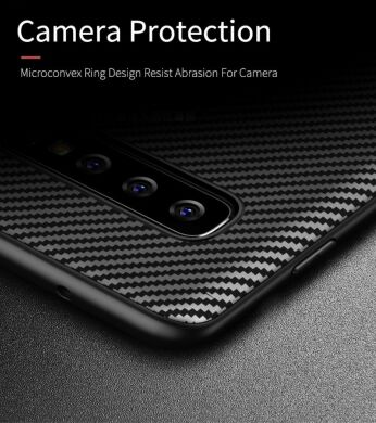 Захисний чохол IPAKY Carbon Fiber для Samsung Galaxy S10 Plus (G975), Grey