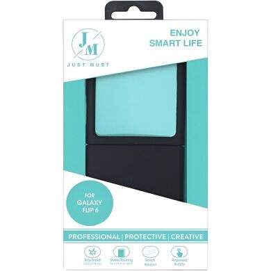 Защитный чехол Just Must Silicone Case (FF) для Samsung Galaxy Flip 6 (6977248565308) - Black