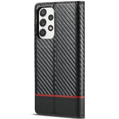 Защитный чехол LC.IMEEKE Carbon Fiber для Samsung Galaxy A52 (A525) / A52s (A528) - Horizontal Stripe