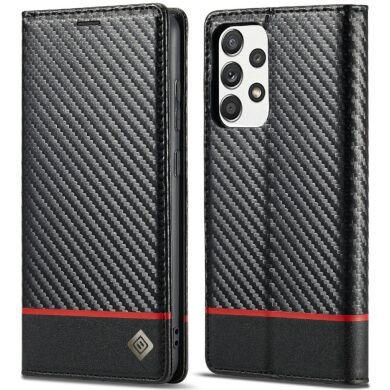 Защитный чехол LC.IMEEKE Carbon Fiber для Samsung Galaxy A52 (A525) / A52s (A528) - Horizontal Stripe