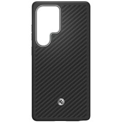 Захисний чохол Spigen (SGP) Enzo Aramid (MagFit) для Samsung Galaxy S25 Ultra (S938) ACS08955 / GP-FPS938PGABW - Black / Silver