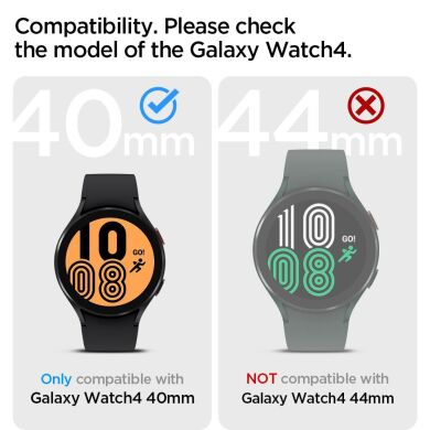 Защитный чехол Spigen (SGP) Liquid Air Case для Samsung Galaxy Watch 4 / 5 (40mm) - Matte Black
