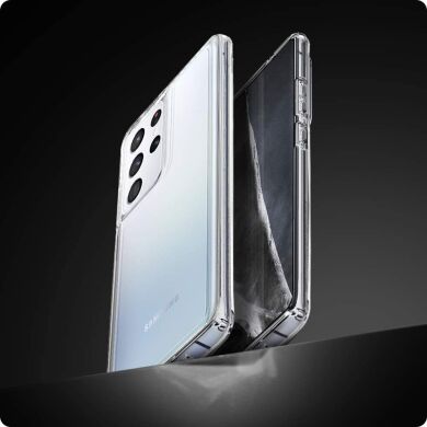 Захисний чохол Spigen (SGP) Ultra Hybrid для Samsung Galaxy S21 Ultra (G998) - Crystal Clear