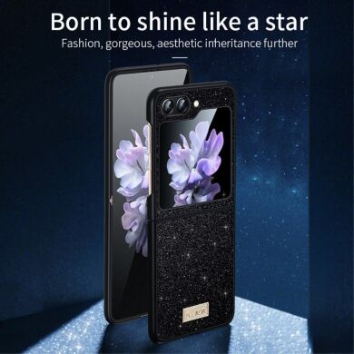 Защитный чехол SULADA Dazzling Glittery (FF) для Samsung Galaxy Flip 6 - Black