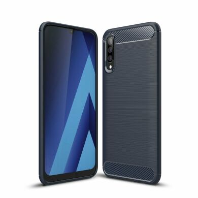 Захисний чохол UniCase Carbon для Samsung Galaxy A50 (A505) / A30s (A307) / A50s (A507) - Dark Blue