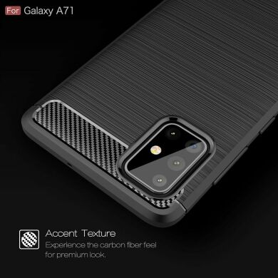 Защитный чехол UniCase Carbon для Samsung Galaxy A71 (A715) - Red