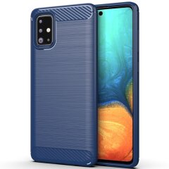 Защитный чехол UniCase Carbon для Samsung Galaxy A71 (A715) - Blue