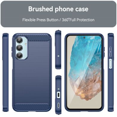 Защитный чехол UniCase Carbon для Samsung Galaxy M35 (M356) - Blue