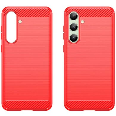 Защитный чехол UniCase Carbon для Samsung Galaxy S24 FE (S721) - Red