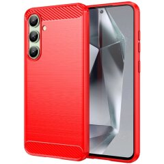 Защитный чехол UniCase Carbon для Samsung Galaxy S24 FE (S721) - Red