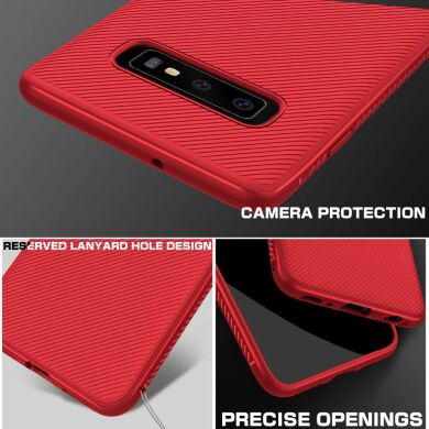 Защитный чехол UniCase Twill Soft для Samsung Galaxy S10 (G973) - Red