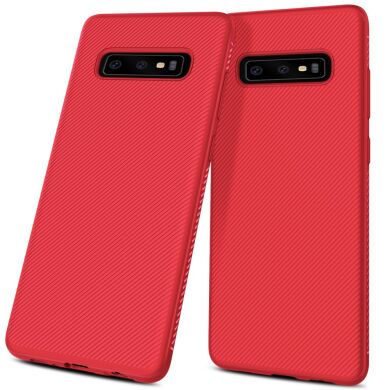 Защитный чехол UniCase Twill Soft для Samsung Galaxy S10 (G973) - Red