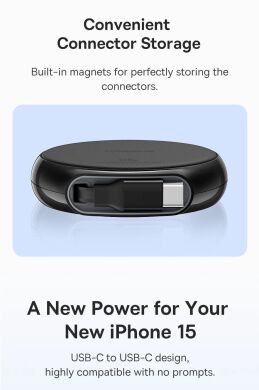 Кабель Baseus Free2Draw Type-C to Type-C (100W, 1m) P10364500111-00 - Black