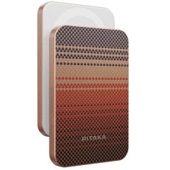 Внешний аккумулятор Pitaka Aramid Fiber Magnetic Qi2 20W (10000mAh) PBQ2502 - Sunset