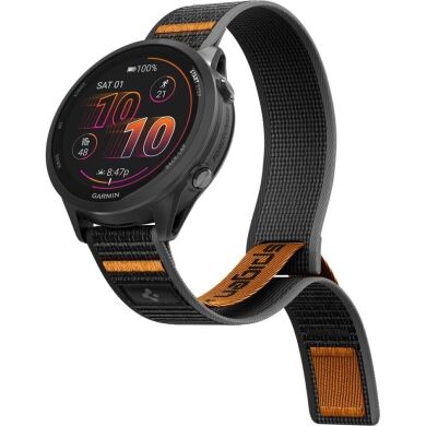 Ремешок Spigen Athlex Air для часов с шириной крепления 22мм (AMP11425) - Black / Orange