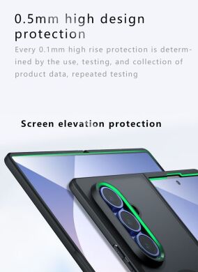 Захисний чохол Deexe Matte Skin with MagSafe (FF) для Samsung Galaxy Fold 7 - Black