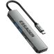 USB HUB ESSAGER QingHong 7 in 1 (EHB07-QH0G-Z) - Grey. Фото 1 из 3