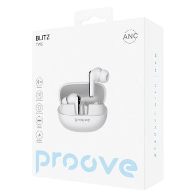 Бездротові навушники Proove Blitz TWS with ANC - White