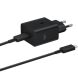 Сетевое зарядное устройство Samsung Compact Power Adapter 45W + кабель Type-C to Type-C (EP-T4511XBEGEU) - Black. Фото 1 из 4