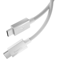 Кабель Spigen Essential EB6015CC Type-C to Type-C (60W, 1.5m) ACA10416 - White