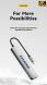 USB HUB ESSAGER QingHong 7 in 1 (EHB07-QH0G-Z) - Grey. Фото 2 из 3