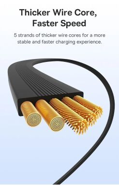 Кабель Baseus Free2Draw Type-C to Type-C (100W, 1m) P10364500111-00 - Black