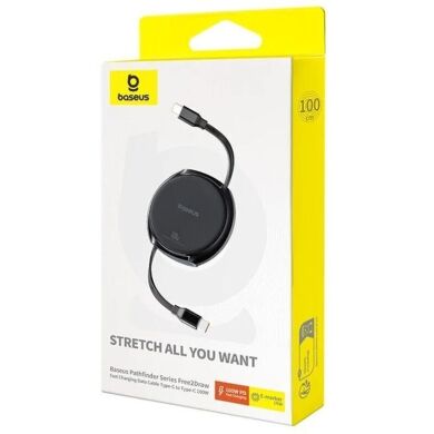 Кабель Baseus Free2Draw Type-C to Type-C (100W, 1m) P10364500111-00 - Black