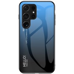 Защитный чехол Deexe Gradient Color для Samsung Galaxy S24 Ultra - Black / Blue