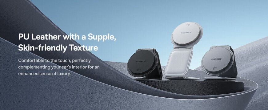 Автомобильный держатель с беспроводной зарядкой Baseus PrimeTrip C02 (15W) C40169003111-00 - Black
