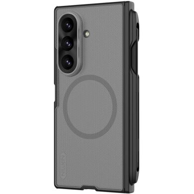 Пластиковый чехол NILLKIN Super Frosted Shield Magnetic (S Pen) для Samsung Galaxy Fold 8 Ultra - Transparent Black