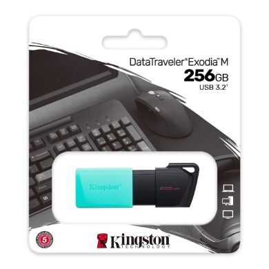 Флеш-память Kingston DT Exodia M 256GB USB 3.2 (DTXM/256GB) - Teal