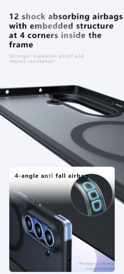 Захисний чохол Deexe Matte Skin with MagSafe (FF) для Samsung Galaxy Fold 7 - Black