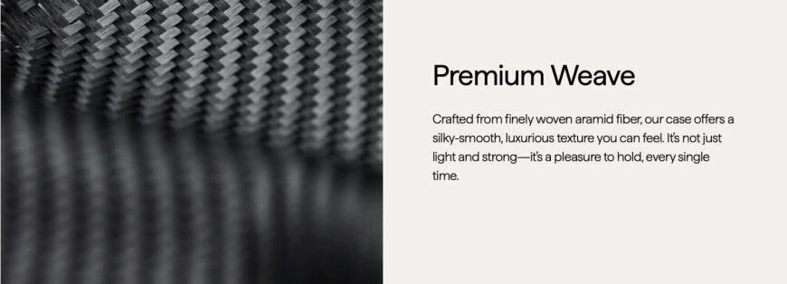 Ультратонкий чехол Pitaka Edge Case для Samsung Galaxy S26 Ultra (S948) KS2601U - 600D Black / Grey (Twill)