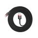 Дата-кабель BASEUS Kevlar Series type-c 2A (2м) - Black / Red. Фото 5 из 20