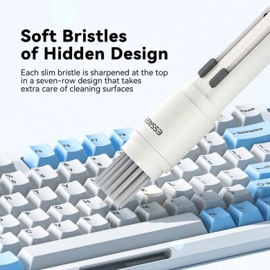 Набор для чистки гаджетов ESSAGER 5 в 1 cleaning brush (EQJ05-QF02) - White